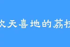 欢天喜地的荔枝