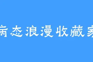 病态浪漫收藏家