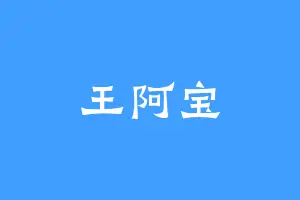 王阿宝
