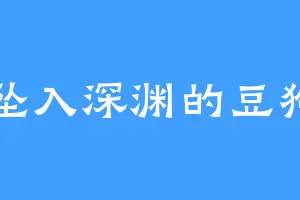 坠入深渊的豆狗