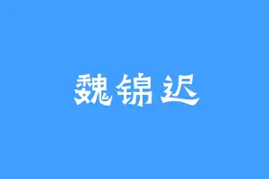 魏锦迟
