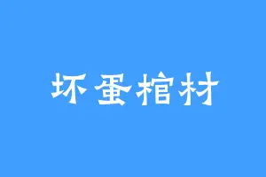 坏蛋棺材