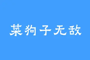 菜狗子无敌