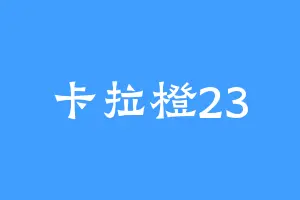 卡拉橙23