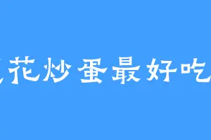葱花炒蛋最好吃了