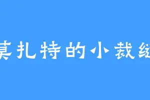 莫扎特的小裁缝