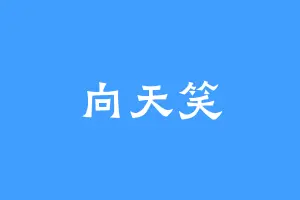 向天笑