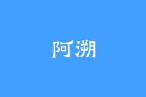 阿溯