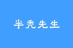 半秃先生