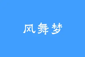风舞梦