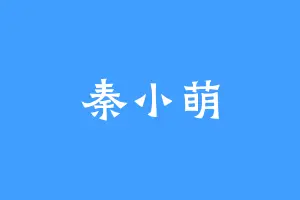 秦小萌