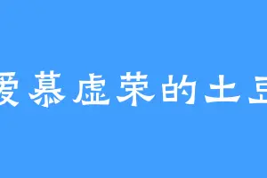 爱慕虚荣的土豆